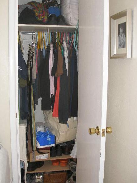 Our Closet BEFORE