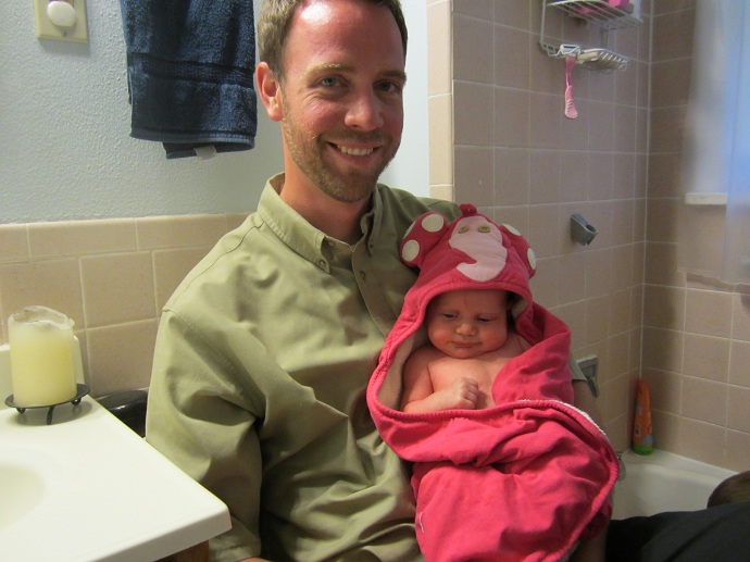Sink area, shower, tub faucet handles BEFORE